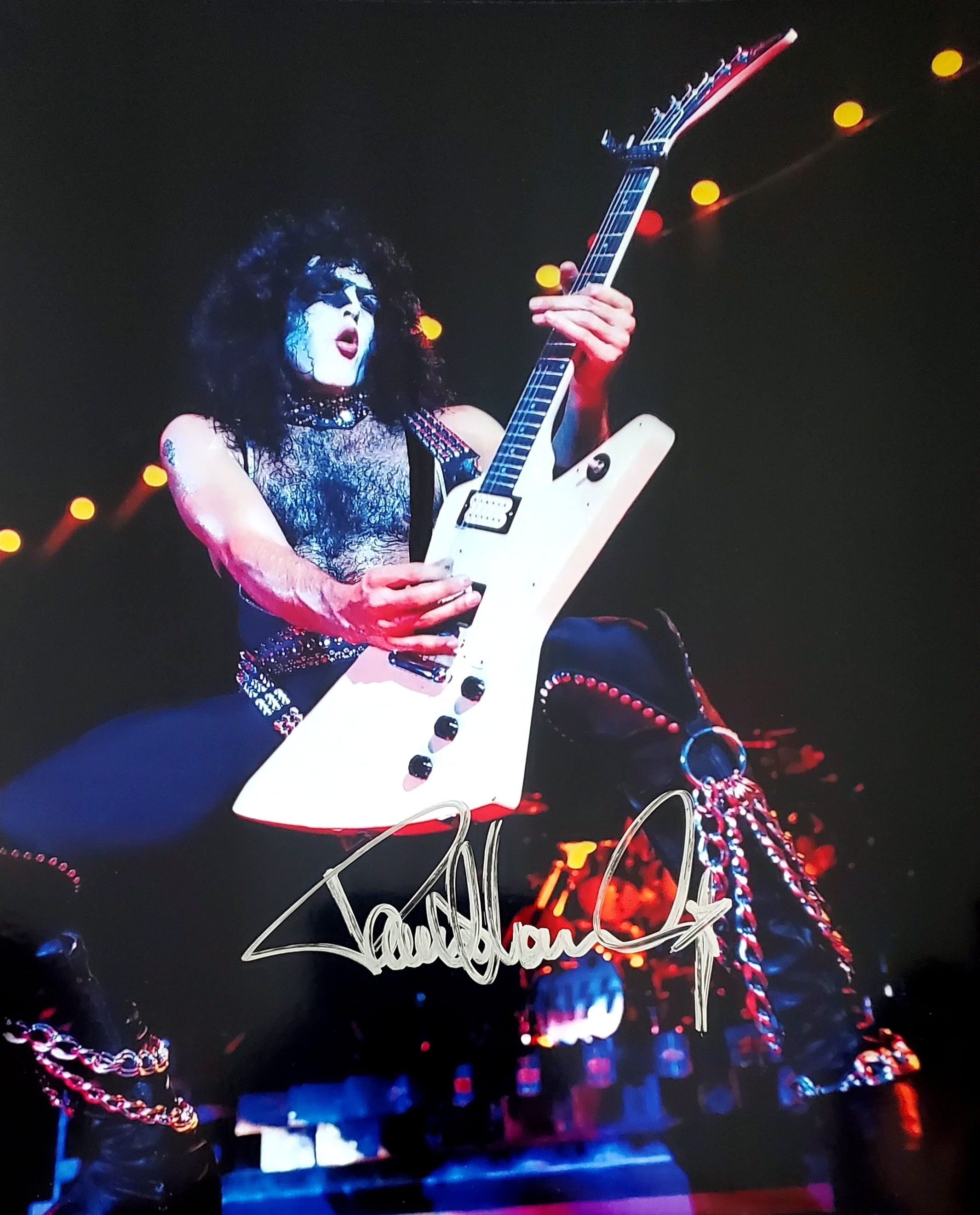 Paul Stanley Signed Explorer 8 x 10