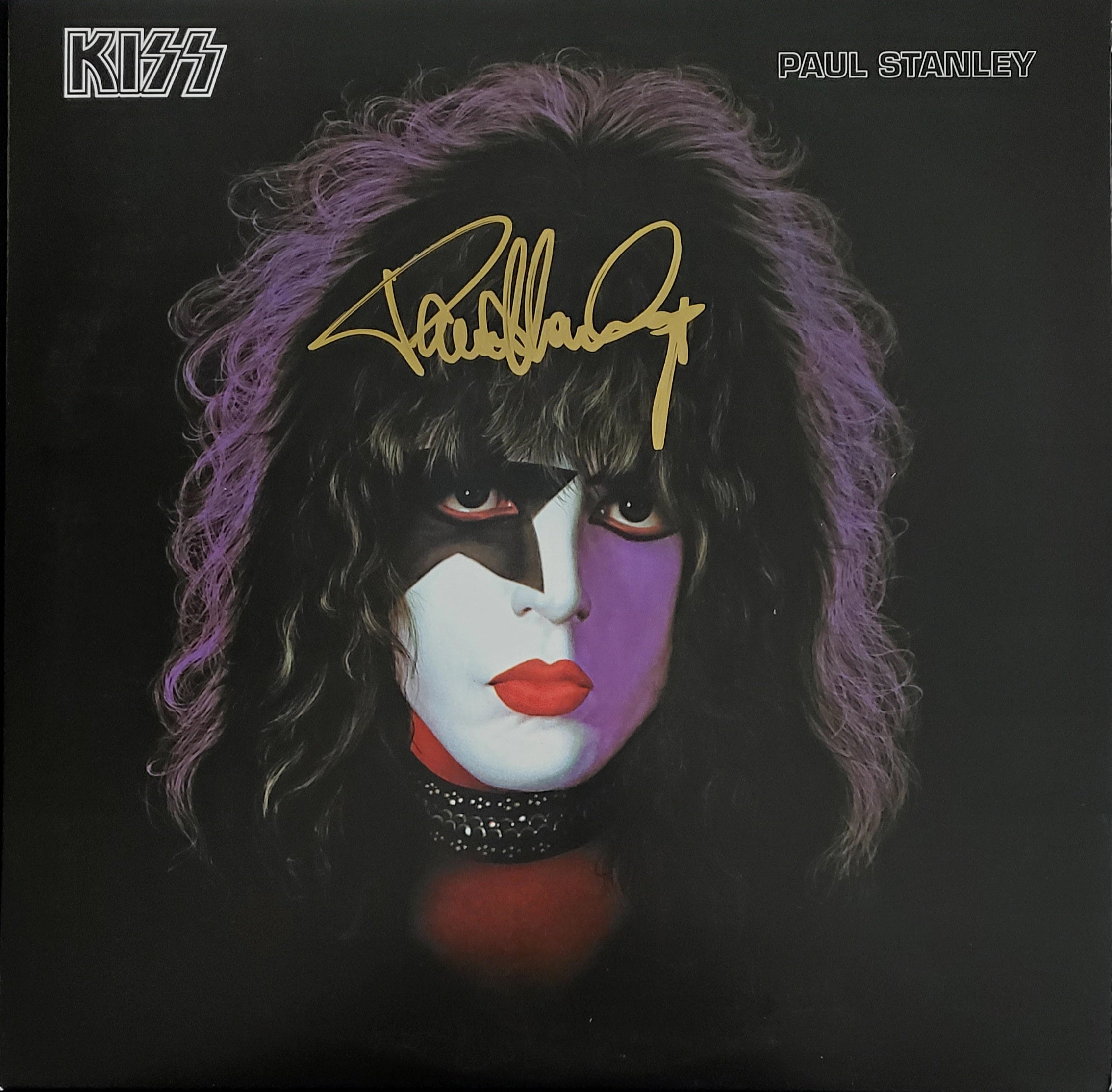 Paul Stanley 78 KISS Solo Album (2014 Pressing) Signed in Gold