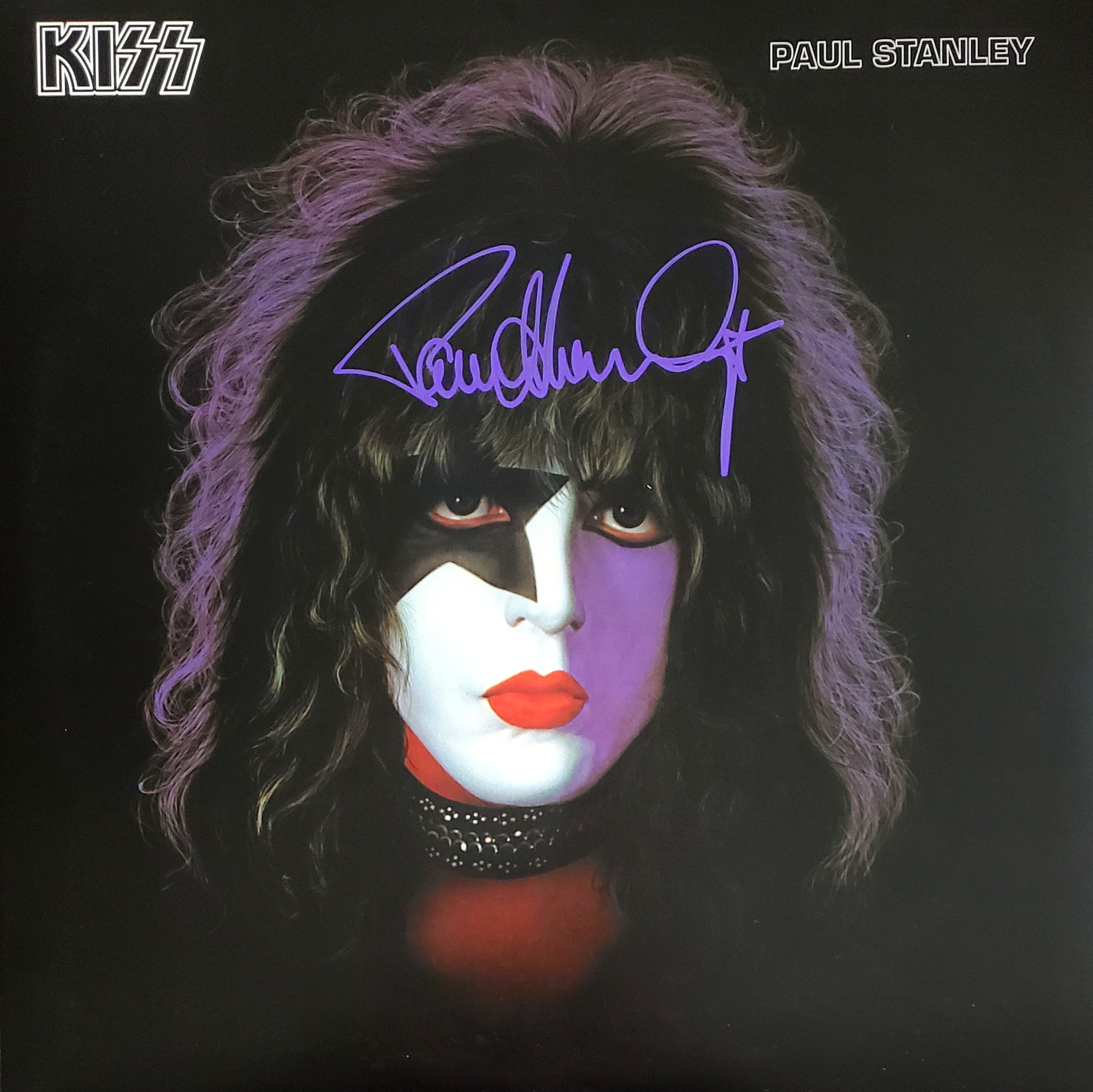 Paul Stanley 78 KISS Solo Album (2014 Pressing) Signed in Purple