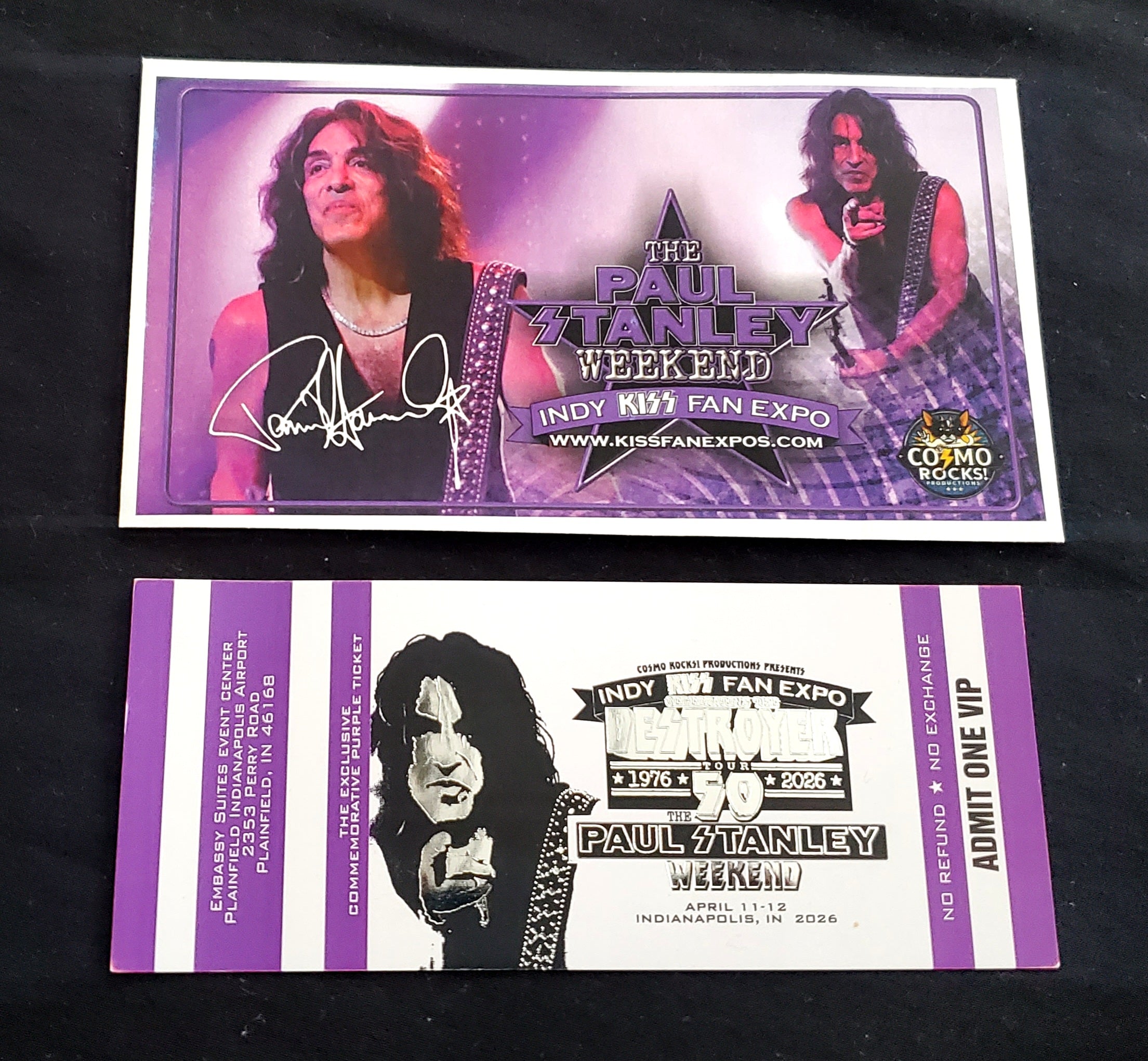 Commemorative Paul Stanley / INDY Expo Ticket & Envelope
