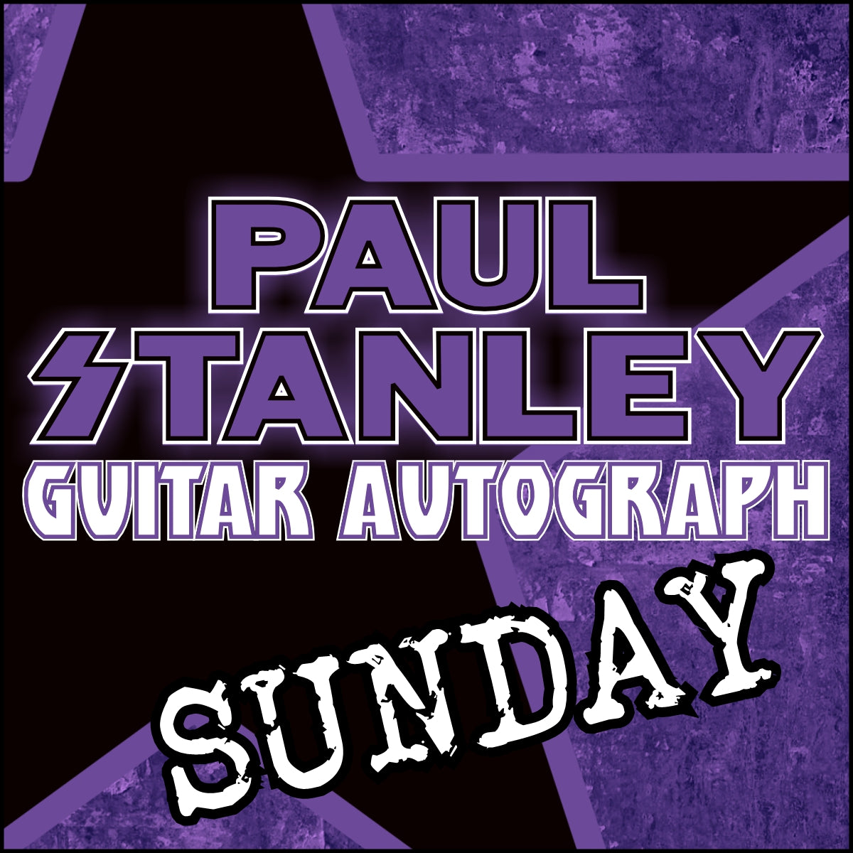 Paul Stanley SUNDAY Guitar Autograph LIMIT 1 PER PERSON